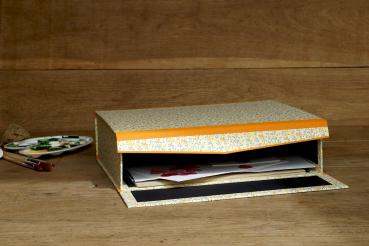 Box for documents yellow